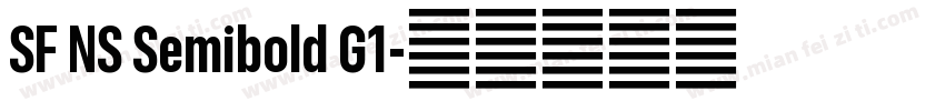 SF NS Semibold G1字体转换